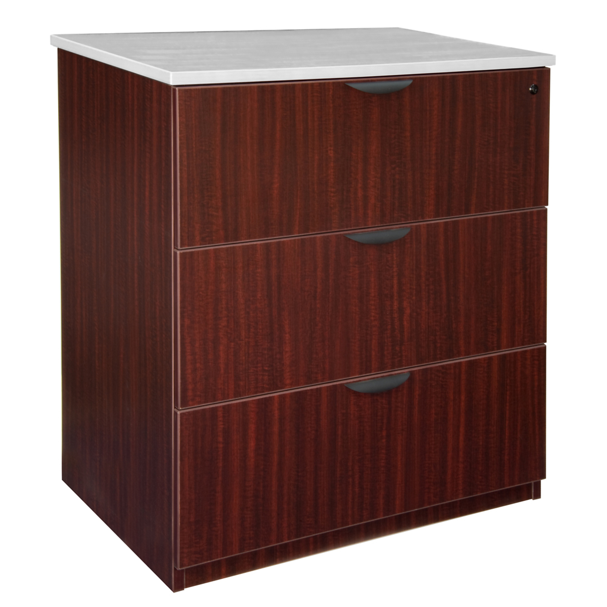 Regency Furniture Legacy Stand Up Lateral File Without Top — 41in. Height, 3 Drawers, Lockable, Mahogany, Model# LPLF4136MH